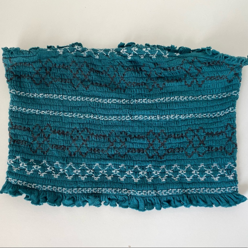 Urban Outfitters Strapless Crop Top with Stitching